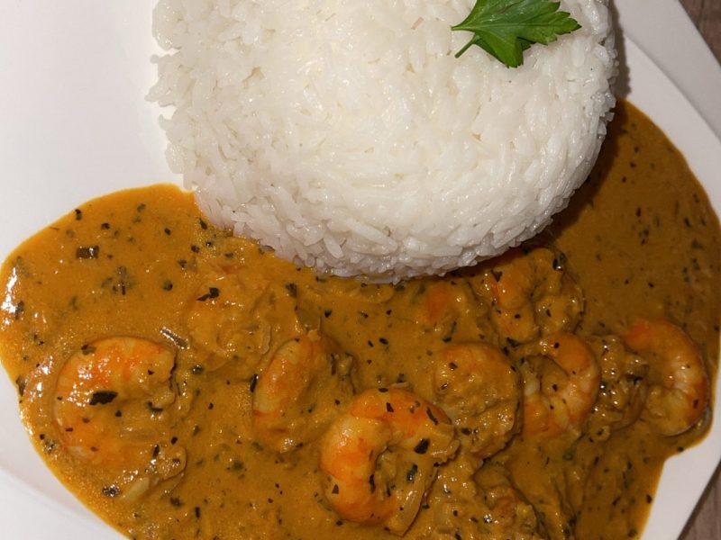 Cliquez pour zoomer ! Curry de crevettes au lait de coco Thermomix par mina_19