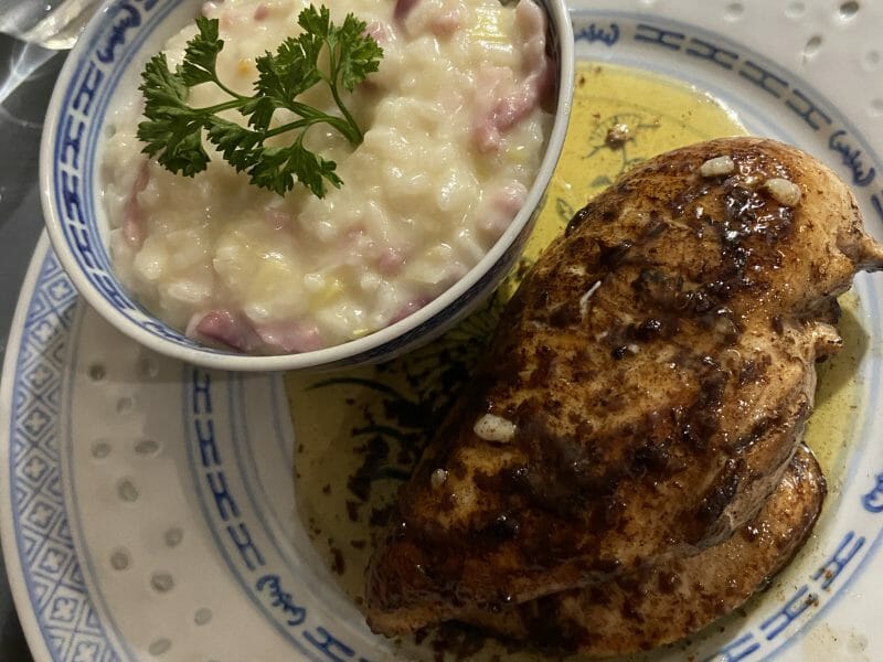 Cliquez pour zoomer ! Risotto poireaux et lardons Thermomix par fanny_218