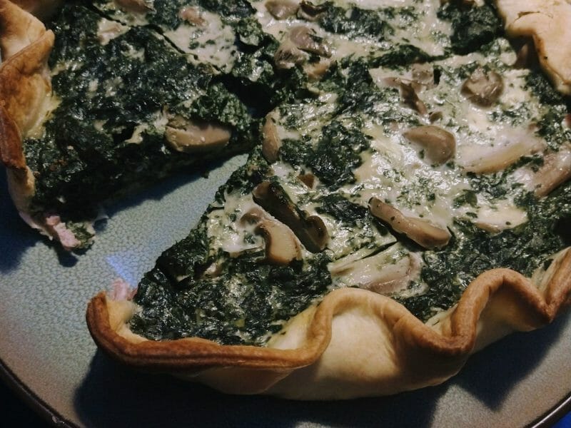 Cliquez pour zoomer ! Quiche épinards et lardons Thermomix par clairette_54