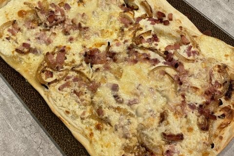 Cliquez pour zoomer ! Flammekueche traditionnelle Thermomix par karine_p