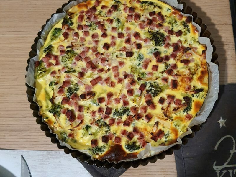 Cliquez pour zoomer ! Quiche au brocoli et jambon Thermomix par cindouche38