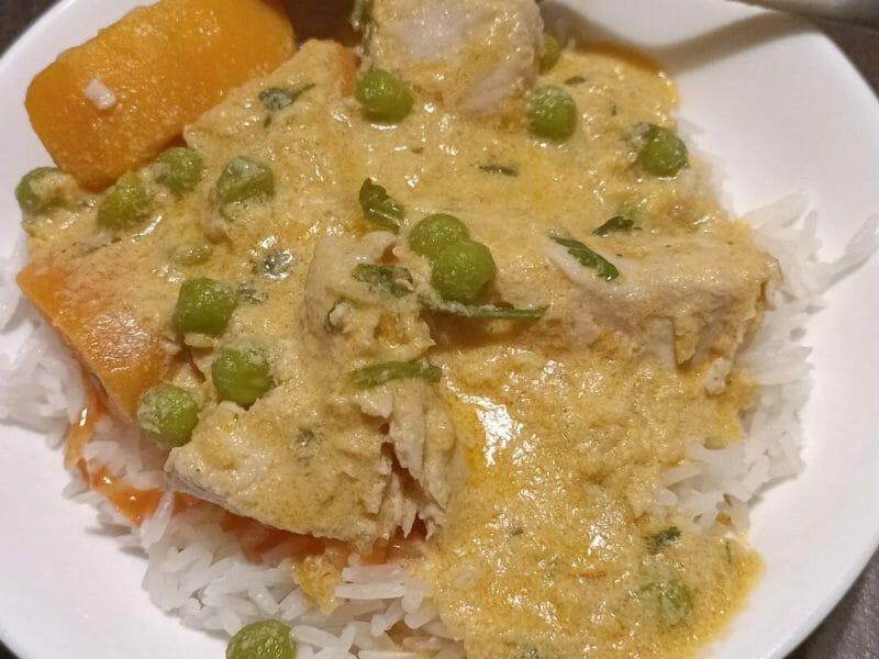 Cliquez pour zoomer ! Curry de poulet aux patates douces Thermomix par babucita