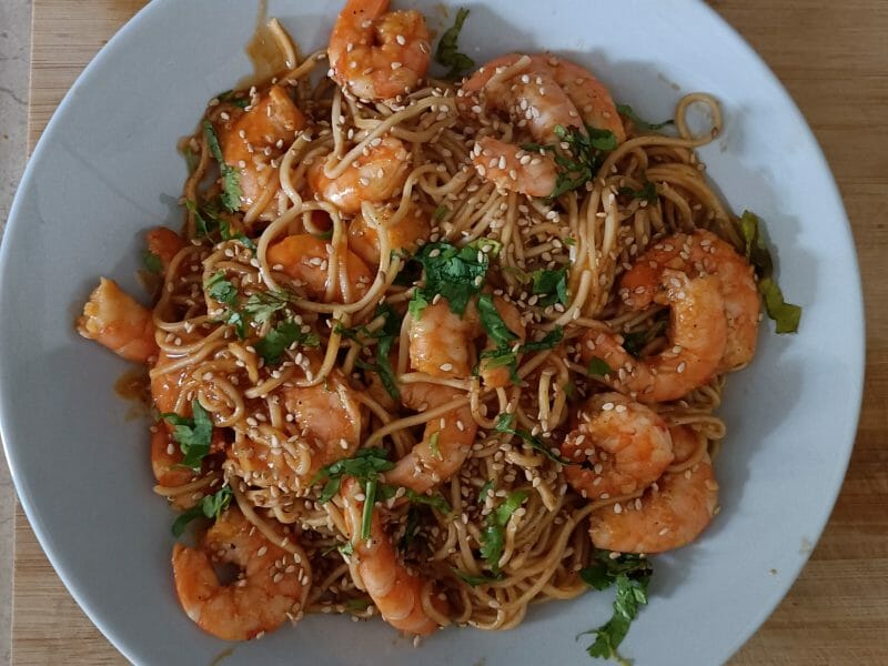 Cliquez pour zoomer ! Bo Bun de crevettes marinées Thermomix par babucita