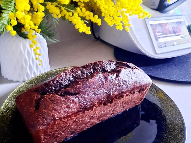 Cliquez pour zoomer ! Cake au chocolat et à la banane Thermomix par gaenia33
