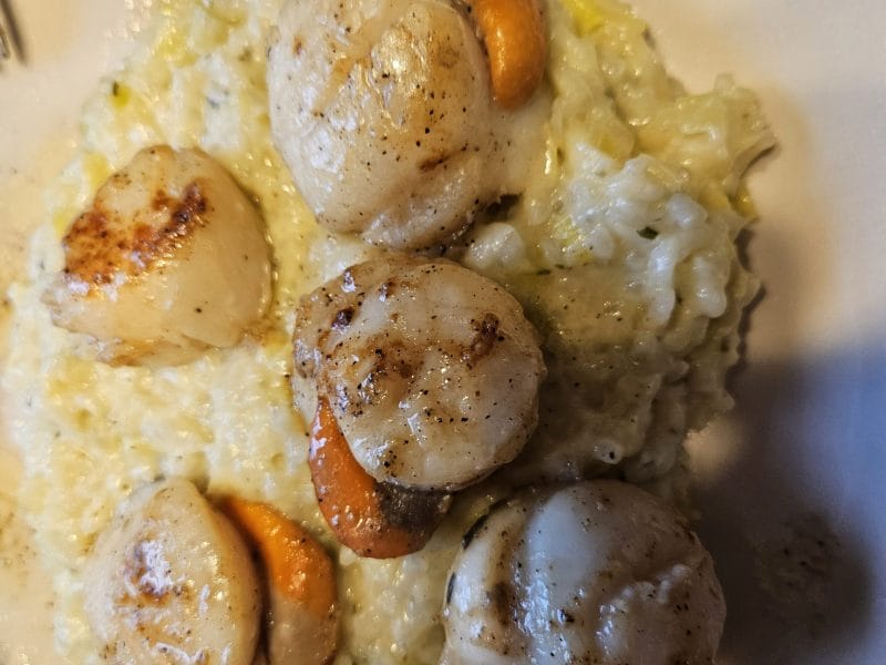 Cliquez pour zoomer ! Risotto aux Saint Jacques et poireaux Thermomix par zora_4