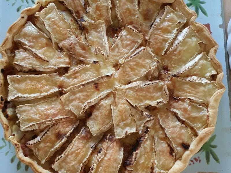 Cliquez pour zoomer ! Tarte au camembert, pommes et lardons Thermomix par Angie