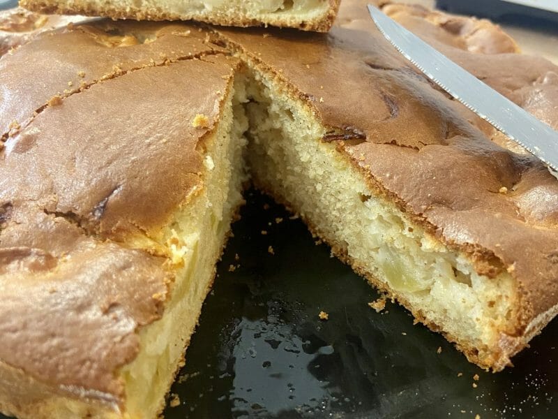 Cliquez pour zoomer ! Cake pommes yaourt Thermomix par aline_133