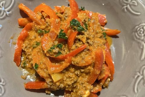 Cliquez pour zoomer ! Boeuf aux poivrons et pommes de terre Thermomix par valerie_272