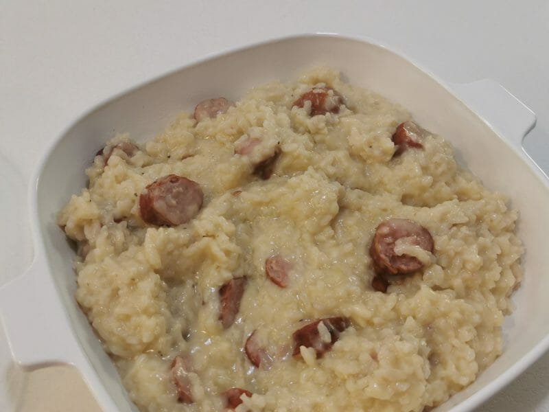 Cliquez pour zoomer ! Risotto à la saucisse fumée et au comté Thermomix par pam_6