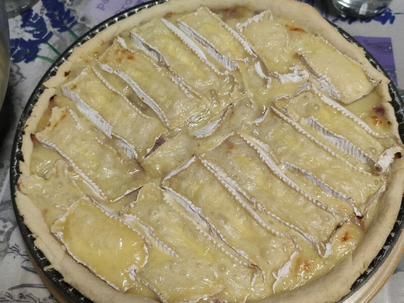 Cliquez pour zoomer ! Tarte au camembert, pommes et lardons Thermomix par missdroopy076