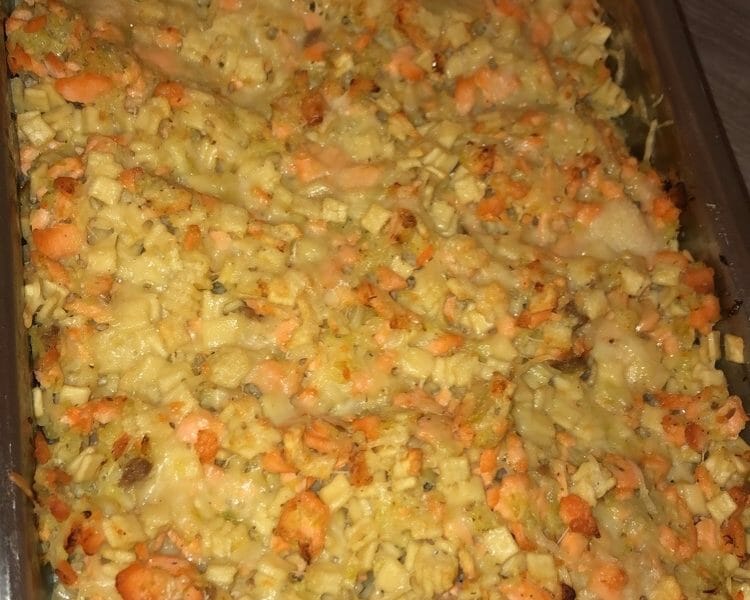 Cliquez pour zoomer ! Gratin de crozets aux courgettes et saumon fumé Thermomix par pauline_414