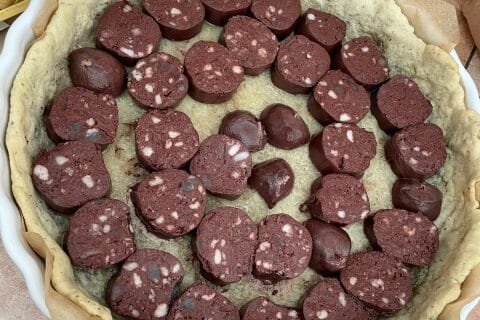 Cliquez pour zoomer ! Tarte au boudin noir et aux pommes Thermomix par Samvlt