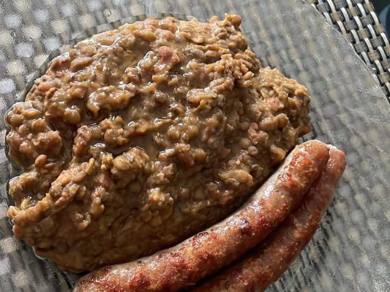 Cliquez pour zoomer ! Lentilles et ses saucisses Thermomix par Samvlt