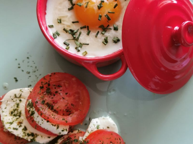 Cliquez pour zoomer ! Oeufs cocotte épinards et chorizo Thermomix par mawin