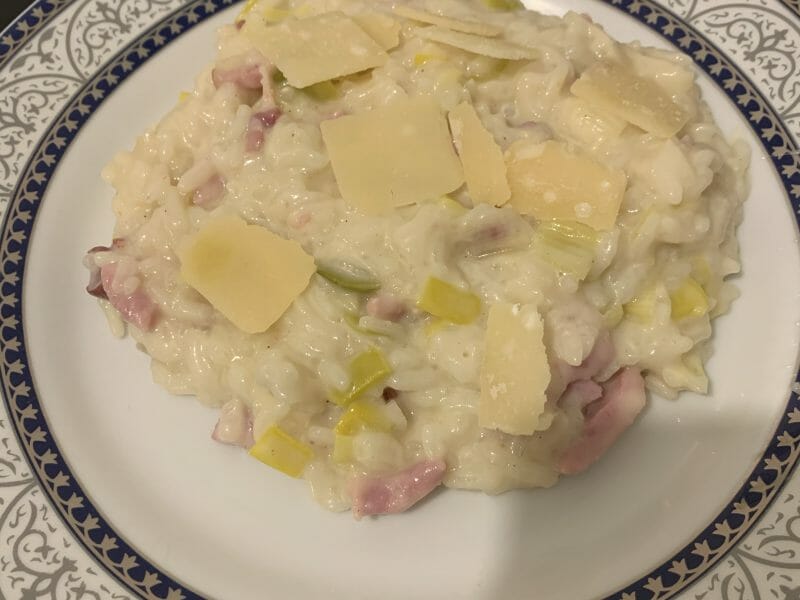 Cliquez pour zoomer ! Risotto poireaux et lardons Thermomix par vanou766