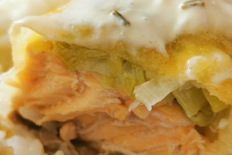 Cliquez pour zoomer ! Brick de saumon et poireaux Thermomix par Smiley67