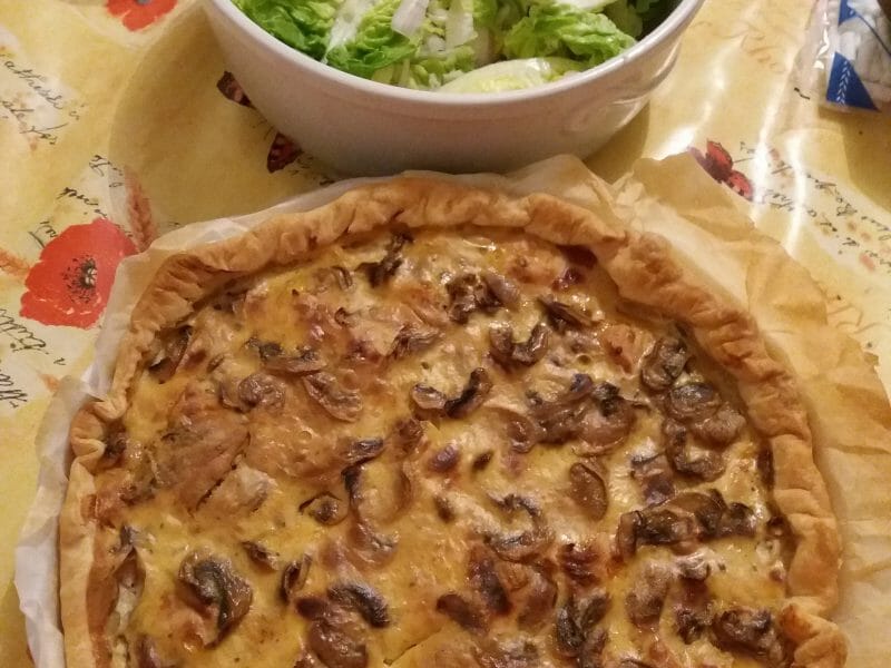 Cliquez pour zoomer ! Tarte au poulet et champignons Thermomix par barbara_54