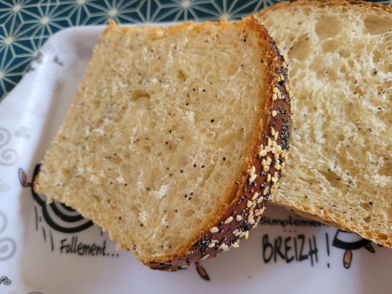 Cliquez pour zoomer ! Pain de mie aux blancs d’oeufs et aux graines de céréales Thermomix par chacha80