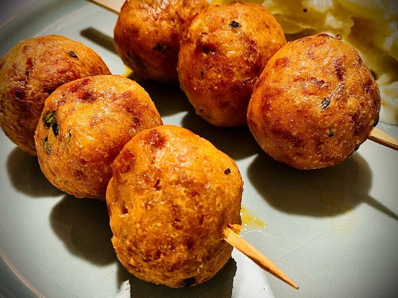 Cliquez pour zoomer ! Boulettes de poulet au chorizo Thermomix par thomas_113