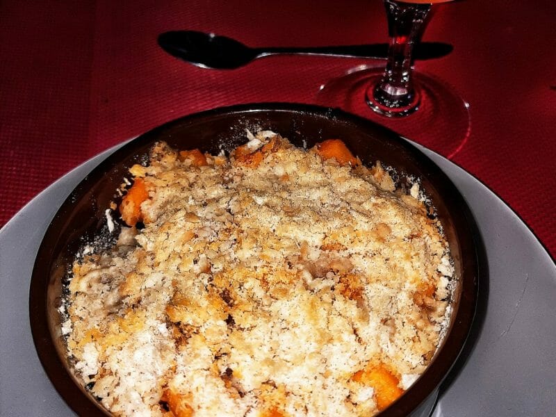 Cliquez pour zoomer ! Crumble de butternut au chorizo Thermomix par misspixel