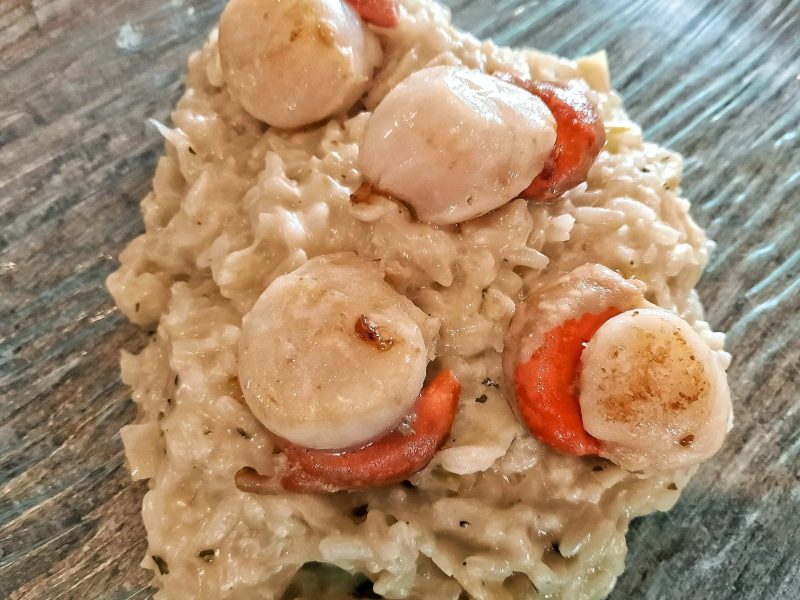 Cliquez pour zoomer ! Risotto aux Saint Jacques et poireaux Thermomix par misspixel