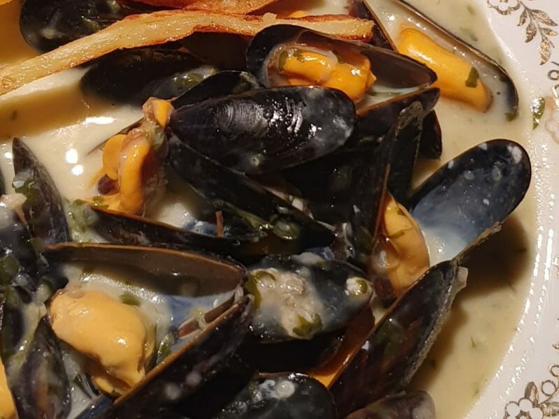 Cliquez pour zoomer ! Moules sauce poulette Thermomix par sandradeb