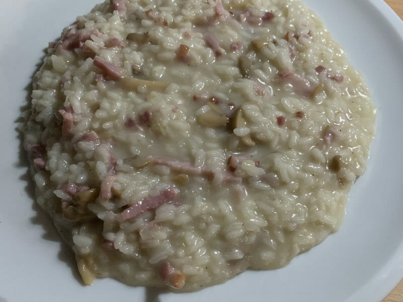 Cliquez pour zoomer ! Risotto poireaux et lardons Thermomix par Lefebvre
