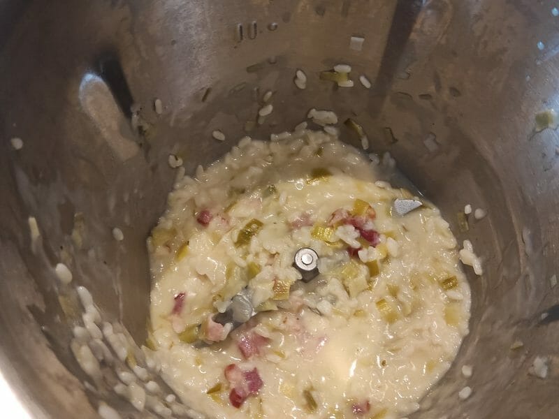 Cliquez pour zoomer ! Risotto poireaux et lardons Thermomix par camille_380