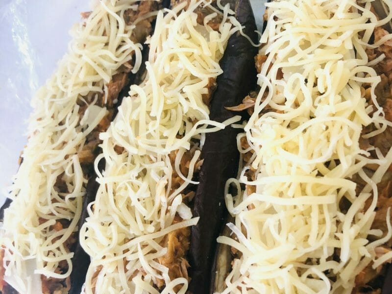 Cliquez pour zoomer ! Aubergines farcies au thon Thermomix par salmamiara