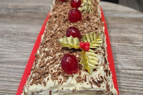 Cliquez pour zoomer ! Bûche forêt noire Thermomix par marjo_bm