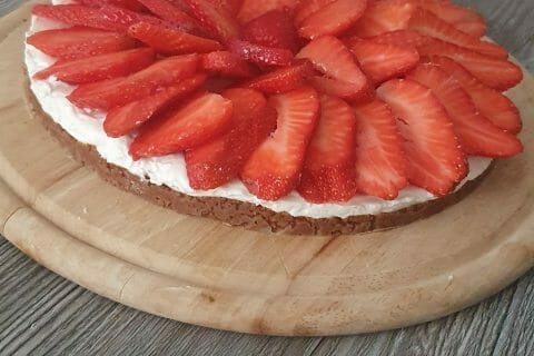 Cliquez pour zoomer ! Tarte aux fraises sans cuisson Thermomix par marjo_bm