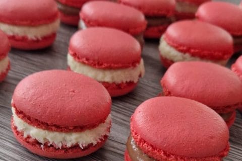 Cliquez pour zoomer ! Ganaches coco et fraise tagada pour macarons Thermomix par marjo_bm
