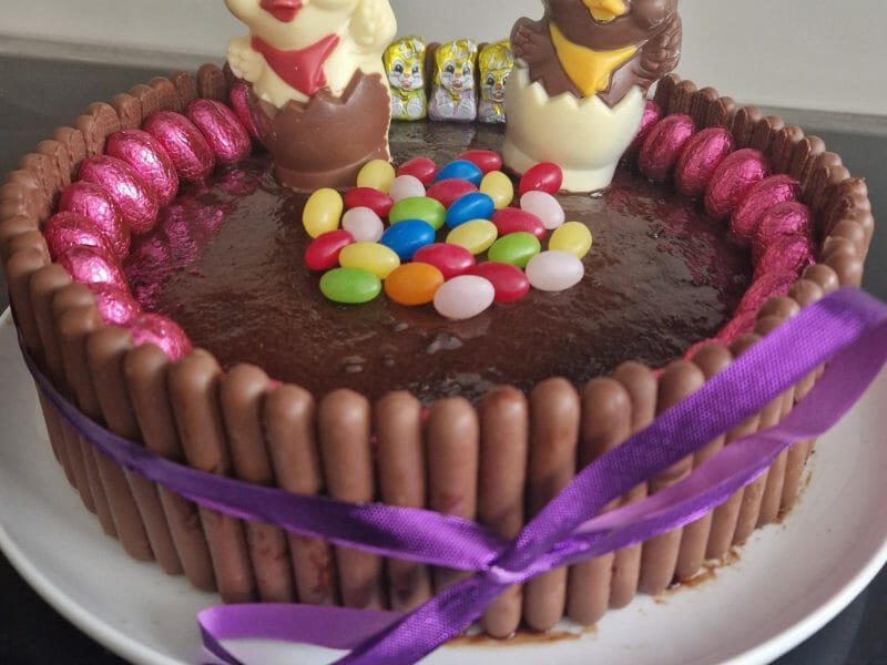Cliquez pour zoomer ! Gâteau lapin de Pâques Thermomix par marjo_bm