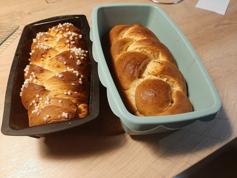 Brioche tressée à la mie filante Thermomix par manondobe35