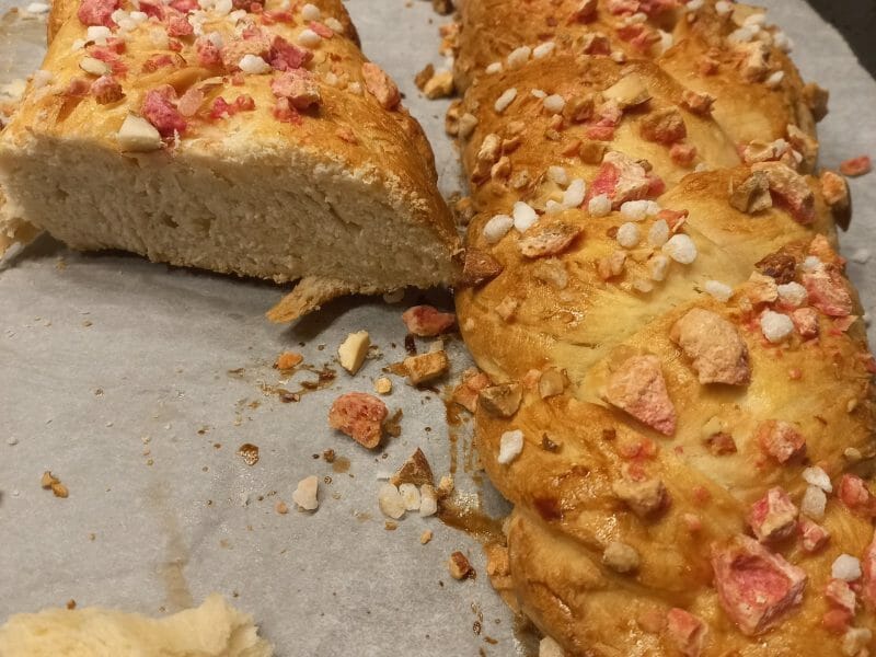Cliquez pour zoomer ! Brioche tressée à la mie filante Thermomix par celvry1982
