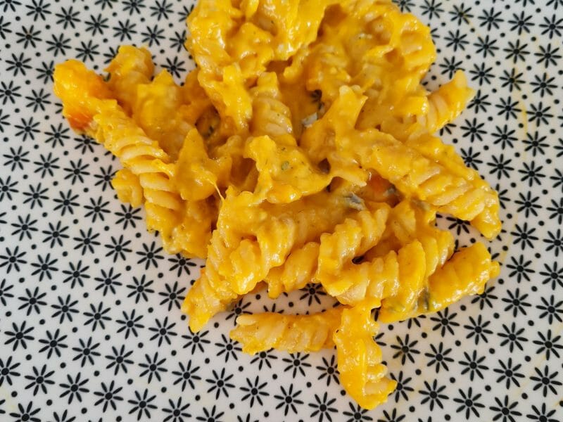Cliquez pour zoomer ! Fusilli à la crème de potimarron et gorgonzola Thermomix par valerie_280