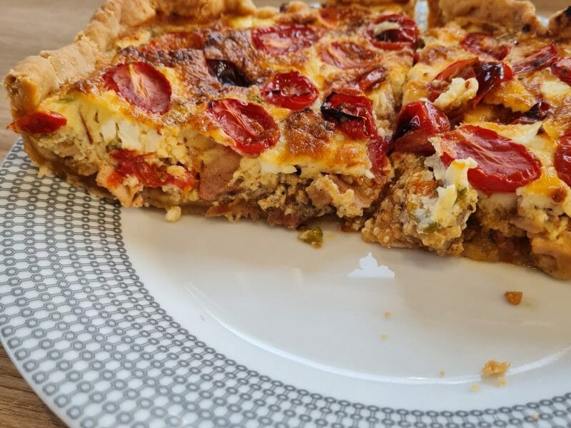 Cliquez pour zoomer ! Quiche poulet et tomates cerises Thermomix par valerie_280