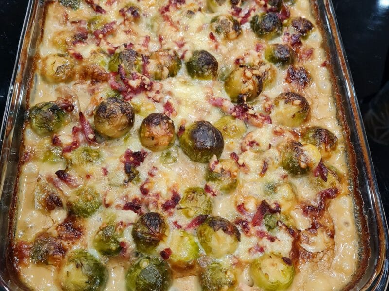 Cliquez pour zoomer ! Gratin de choux de Bruxelles au comté Thermomix par valerie_280