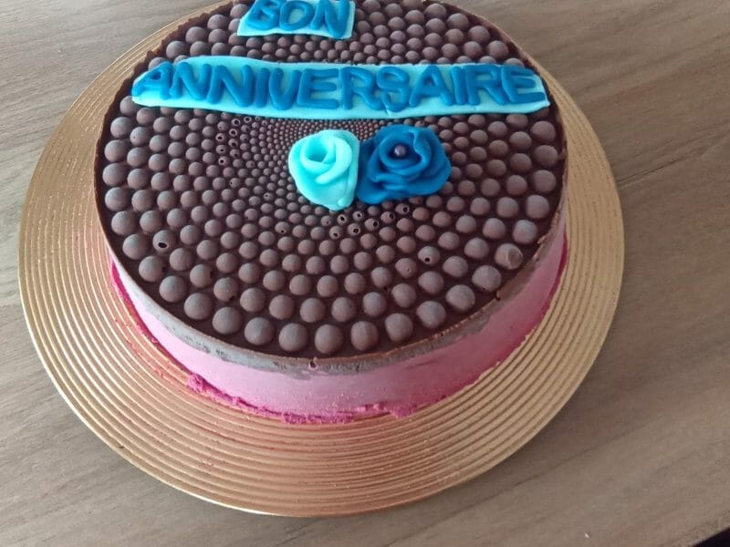 Cliquez pour zoomer ! Bavarois aux framboises Thermomix par dietetique80