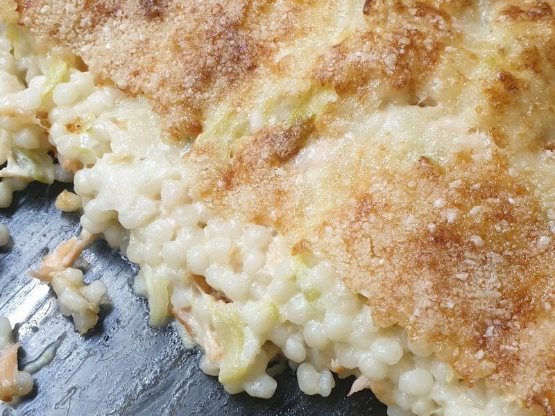 Cliquez pour zoomer ! Gratin de perles, saumon et courgettes Thermomix par KIM CARO