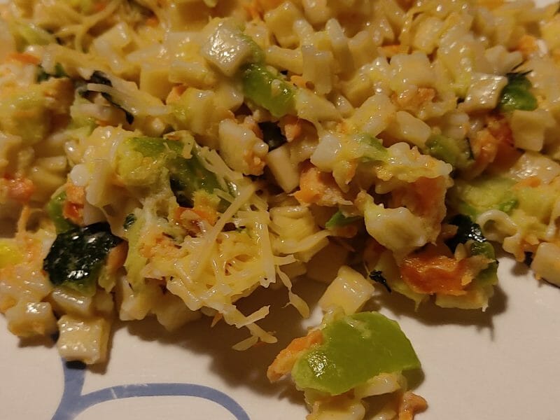 Cliquez pour zoomer ! Gratin de crozets aux courgettes et saumon fumé Thermomix par jerome_86