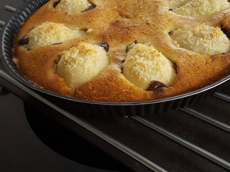 Cliquez pour zoomer ! Tarte poires et chocolat Thermomix par jmdegustation