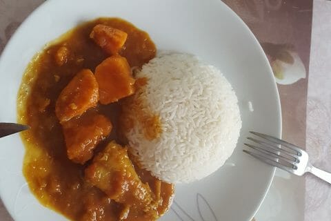 Cliquez pour zoomer ! Colombo de lotte au Thermomix