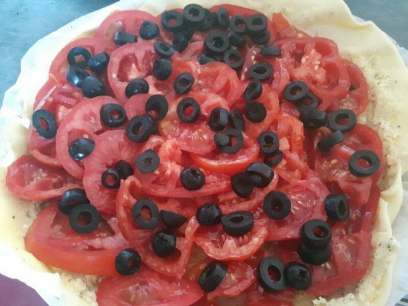 Cliquez pour zoomer ! Tarte tomates et amandes Thermomix par nenette31430