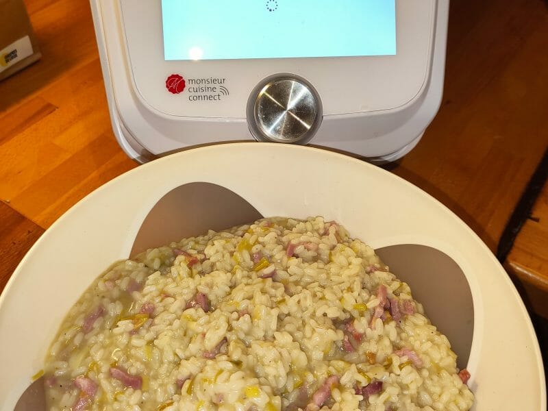 Cliquez pour zoomer ! Risotto poireaux et lardons Thermomix par Marjdav