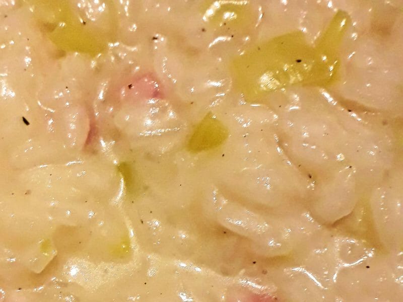 Cliquez pour zoomer ! Risotto poireaux et lardons Thermomix par NIFASTÉ