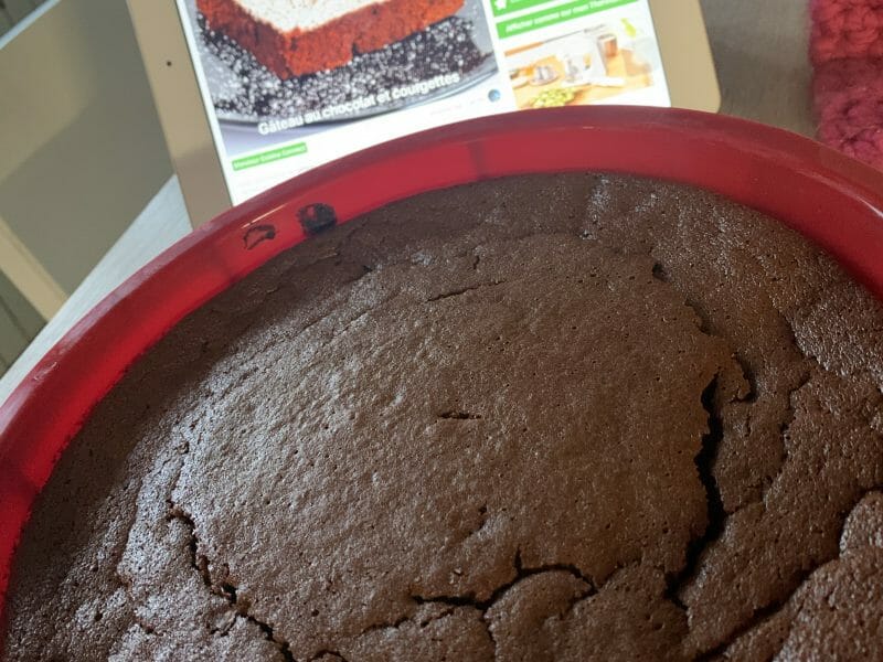 Cliquez pour zoomer ! Gâteau au chocolat et courgettes Thermomix par lorie_5