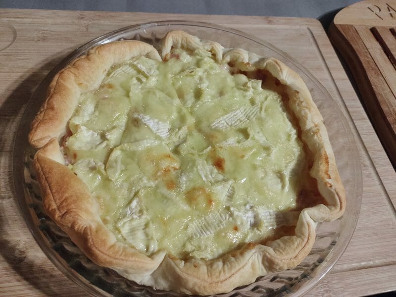 Cliquez pour zoomer ! Tarte au camembert, pommes et lardons Thermomix par KlrV