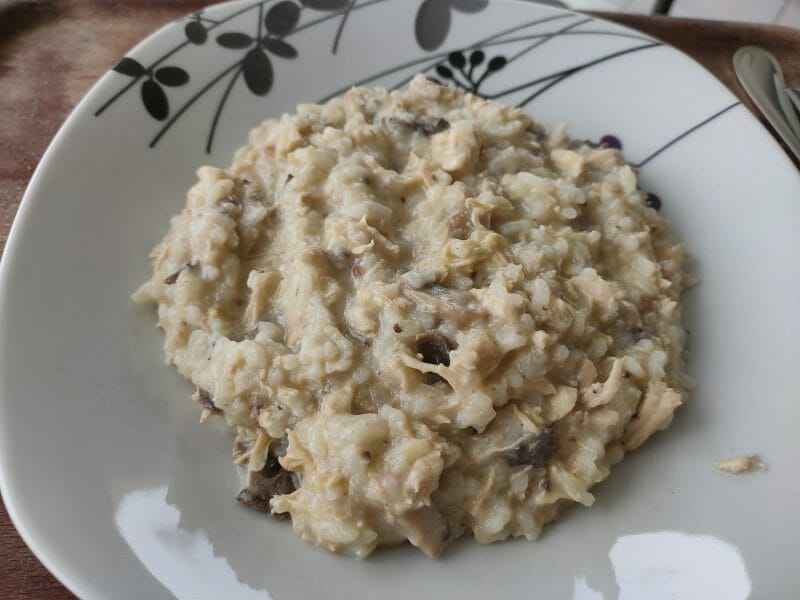 Cliquez pour zoomer ! Risotto poulet et champignons Thermomix par KlrV
