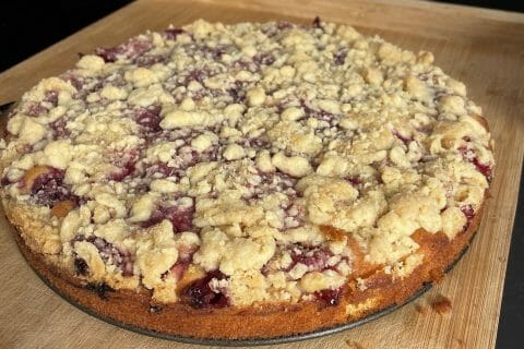 Cliquez pour zoomer ! Crumb cake framboises Thermomix par CLAUTOUR